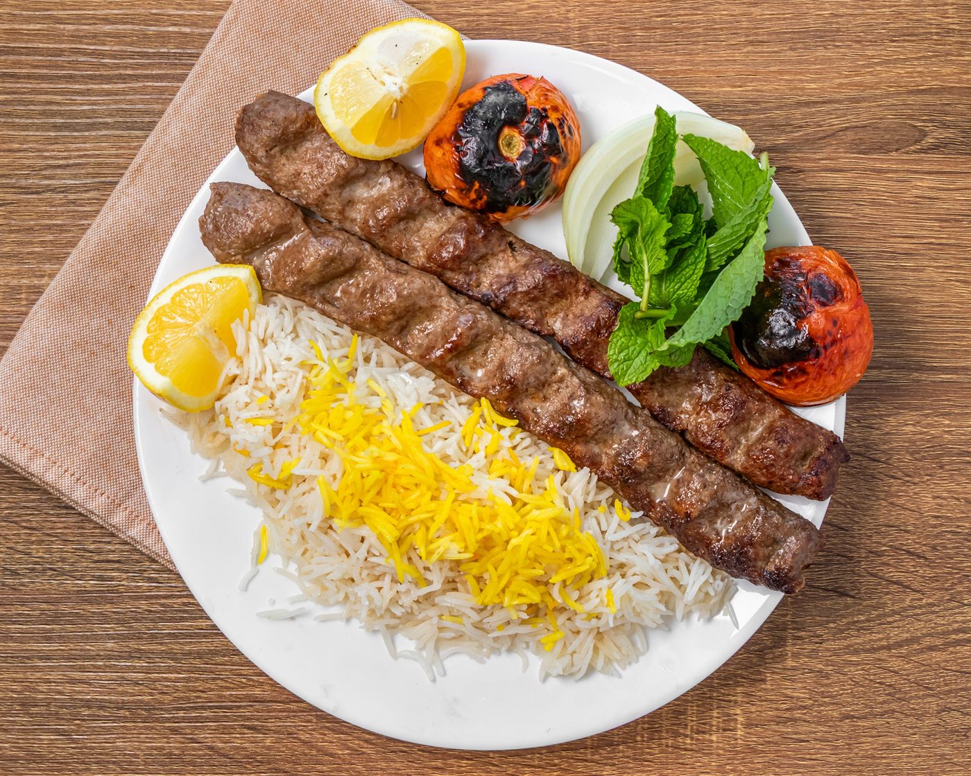 Kebab Koobideh plate